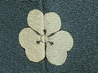 平和屋着物●上質な色無地　献上浜ちりめん　渋木染　薄縹色　証紙付き　正絹　逸品　AABI9262fy