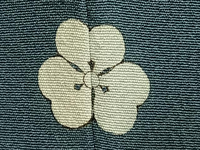 平和屋着物●上質な色無地　献上浜ちりめん　渋木染　薄縹色　証紙付き　正絹　逸品　AABI9262fy