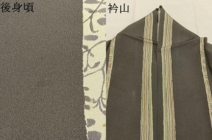 平和屋着物●上質な小紋　舞葉間道　蛍暈し　正絹　逸品　AABI9267fy