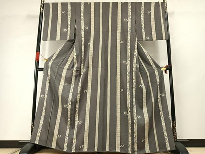 平和屋着物●上質な小紋　舞葉間道　蛍暈し　正絹　逸品　AABI9267fy