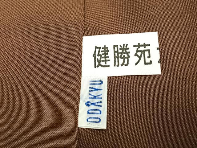 平和屋着物●上質な紬　横段文　小田急百貨店・健勝苑扱い　正絹　逸品　未使用　AABI9273fy