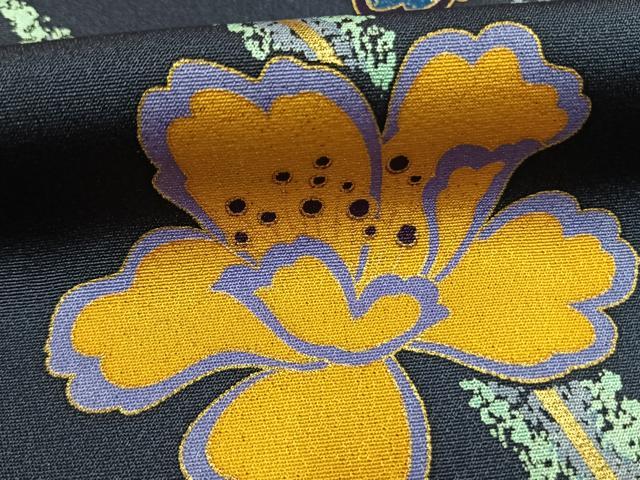 平和屋着物●豪華振袖　花蝶文　金銀彩　正絹　逸品　AABI9278fy