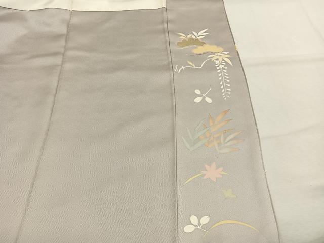 平和屋着物●訪問着　作家物　扇面花文　暈し染め　金彩　正絹　逸品　AABI9281fy