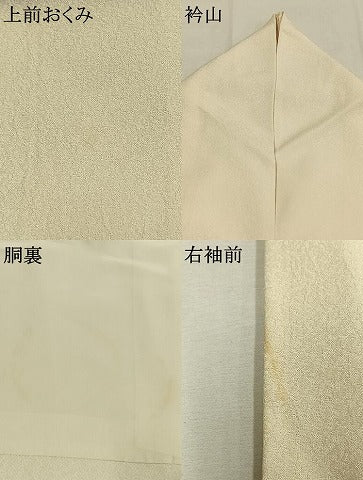 平和屋着物●訪問着　雪輪文　暈し染め　金彩　ロング丈　正絹　逸品　AABI9288fy