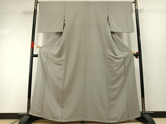 平和屋着物●上質な小紋　縞　正絹　逸品　AABI9289fy
