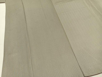 平和屋着物●上質な小紋　縞　正絹　逸品　AABI9289fy