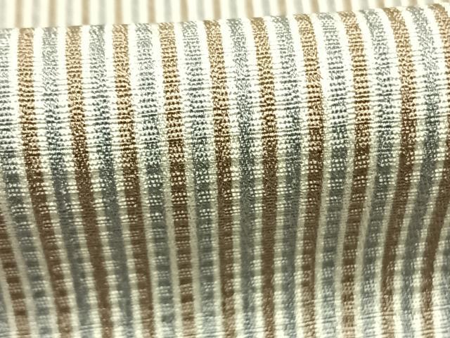 平和屋着物●上質な小紋　縞　正絹　逸品　AABI9289fy