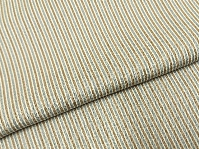 平和屋着物●上質な小紋　縞　正絹　逸品　AABI9289fy