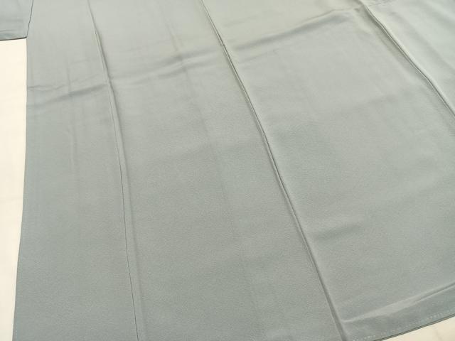 平和屋着物●上質な色無地　作家物　灰青色　正絹　逸品　AABI9293fy