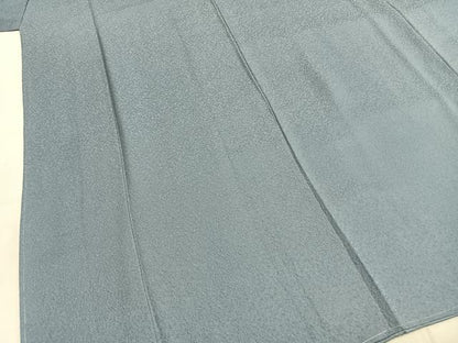 平和屋着物●上質な色無地　紋意匠　秘色色　正絹　逸品　未使用　AABI9297fy