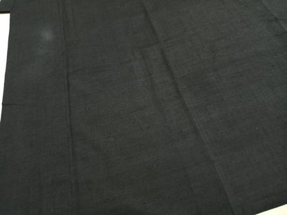 平和屋着物●男性　紬　色無地　藍鉄色　正絹　逸品　AABI9299fy