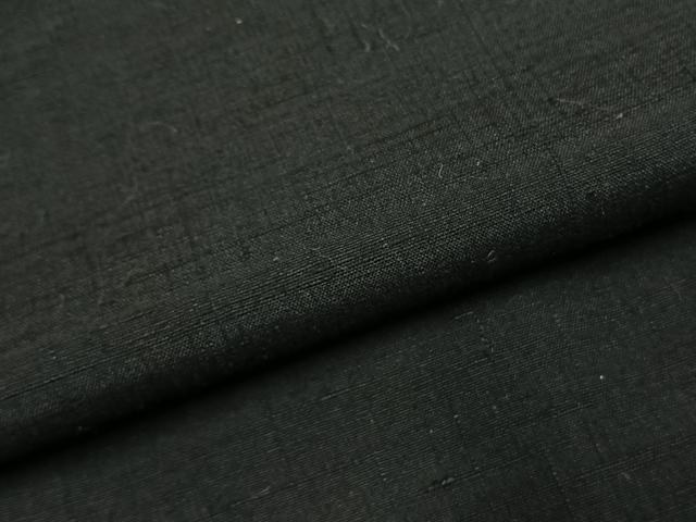 平和屋着物●男性　紬　色無地　藍鉄色　正絹　逸品　AABI9299fy