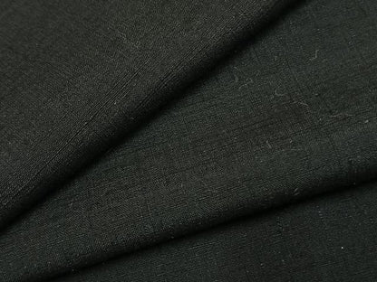 平和屋着物●男性　紬　色無地　藍鉄色　正絹　逸品　AABI9299fy