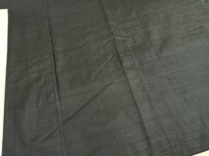 平和屋着物●男性　本場大島紬　アンサンブル　格子　正絹　逸品　AABI9301fy