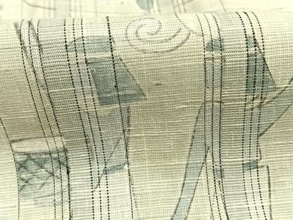 平和屋着物●上質な紬　古代エジプト文様　正絹　逸品　未使用　AABI9304fy