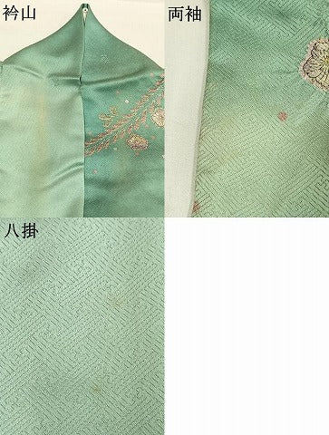 平和屋着物●訪問着　絞り　辻が花　暈し染め　金彩　ロング丈　正絹　逸品　AABI9305fy