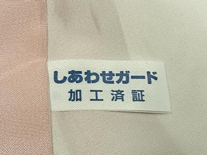 平和屋着物●長襦袢　無双仕立て　色紙源氏車文　正絹　逸品　AABI9308fy