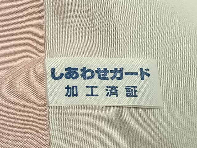 平和屋着物●長襦袢　無双仕立て　色紙源氏車文　正絹　逸品　AABI9308fy