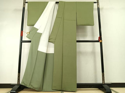 平和屋着物●上質な紬　霞文　正絹　逸品　AABI9321fy