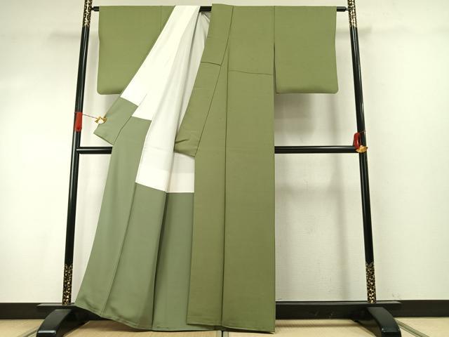 平和屋着物●上質な紬　霞文　正絹　逸品　AABI9321fy