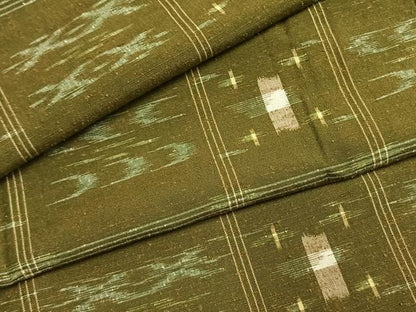 平和屋着物●上質な紬　琉球絣文様　正絹　逸品　AABI9328fy