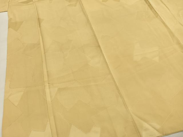 平和屋着物●上質な色無地　色紙重ね地紋　砥粉色　正絹　逸品　AABI9339fy