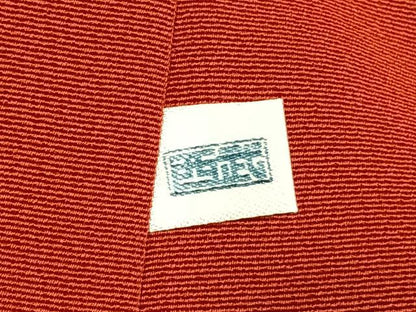 平和屋着物●訪問着　駒刺繍　市松桜文様　黒地　金彩　西武百貨店扱い　正絹　逸品　未使用　AABI9345fy