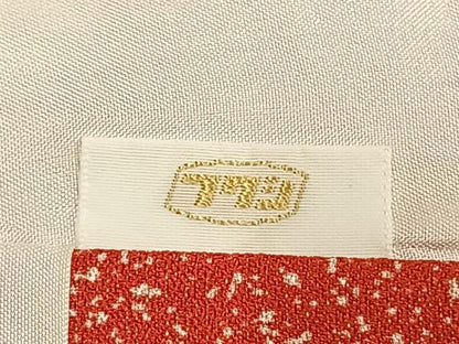平和屋着物●豪華振袖　草花文　暈し染め　金銀彩　正絹　逸品　AABI9352fy