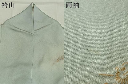 平和屋着物●訪問着　流水箔散らし文　暈し染め　金銀彩　正絹　逸品　AABI9355fy