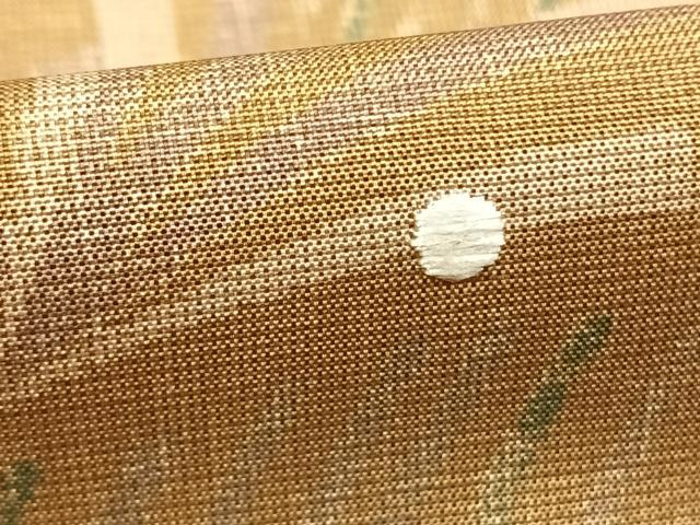 平和屋着物●訪問着　本場大島紬　刺繍　幾何学文様　正絹　逸品　未使用　AABI9360fy