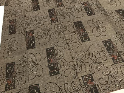 平和屋着物●本場大島紬　一元7マルキ　舞花文　正絹　逸品　未使用　AABI9371fy