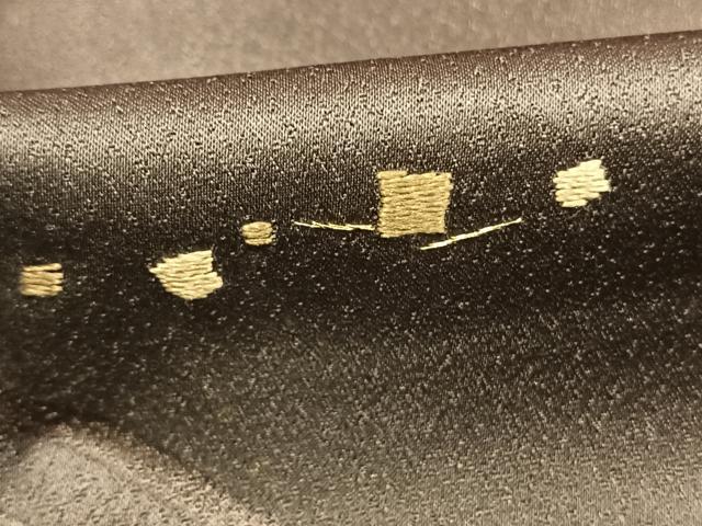 平和屋着物●訪問着　刺繍　立波箔散らし文　金糸　金彩　正絹　逸品　AABI9373fy