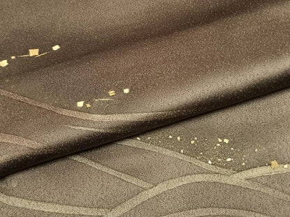 平和屋着物●訪問着　刺繍　立波箔散らし文　金糸　金彩　正絹　逸品　AABI9373fy