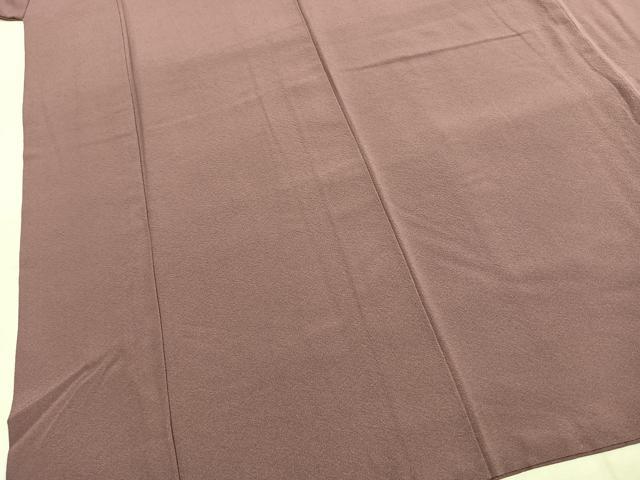平和屋着物●上質な色無地　梅鼠色　正絹　逸品　AABI9377fy