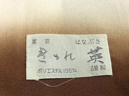 平和屋着物●洗える最高級着物　＜英＞はなぶさ謹製　小紋　草花文　洗える着物　AABI9378fy