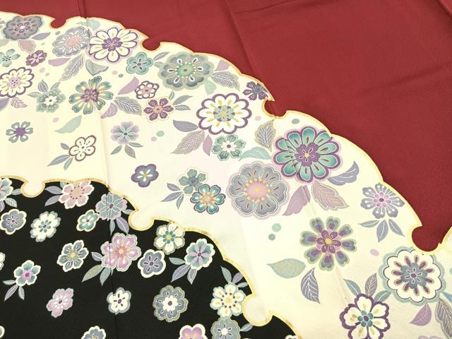 平和屋着物●豪華振袖　雪輪花文　金彩　正絹　逸品　AABI9382fy