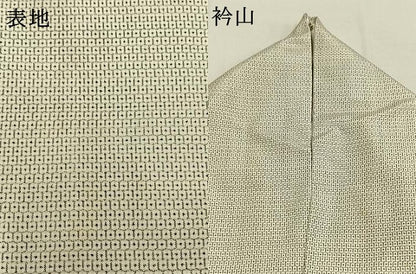 平和屋着物●本場大島紬　白大島　100亀甲　総詰め　正絹　逸品　AABI9383fy