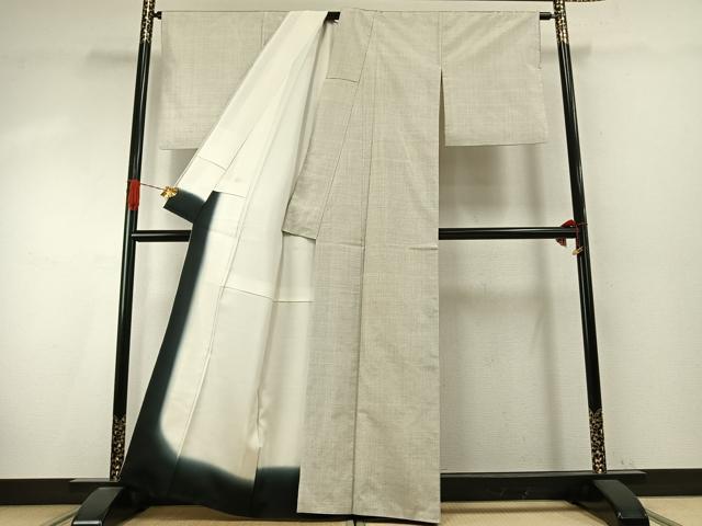 平和屋着物○本場大島紬 白大島 100亀甲 総詰め 正絹 逸品 AABI9383fy