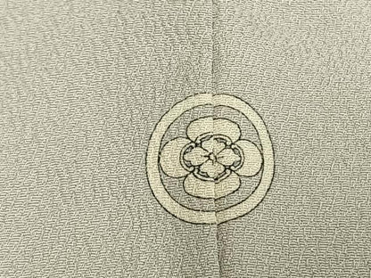 平和屋着物●友禅作家の巨匠　浅井青仁　色留袖　駒刺繍　草花文　暈し染め　金銀彩　正絹　逸品　AABI9385fy
