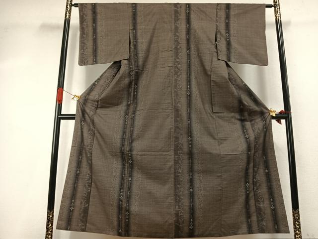 平和屋着物●本場大島紬　総絣　花間道　正絹　逸品　AABI9386fy
