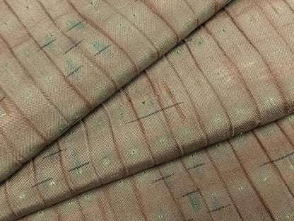 平和屋着物●上質な紬　杢目絞り　絣柄　鈴乃屋扱い　正絹　逸品　AABI9388fy