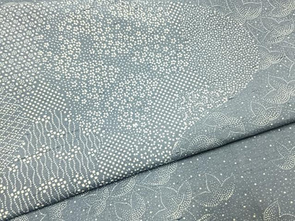 平和屋着物●訪問着　紬地　道長花文　正絹　逸品　AABI9389fy