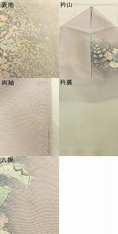 平和屋着物●越後十日町の一流染匠　桐屋・翠山工房　訪問着　絞り　辻が花　暈し染め　正絹　逸品　AABI9390fy