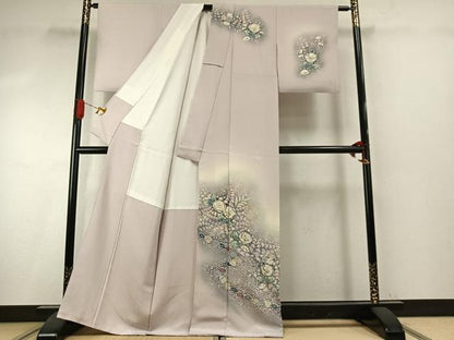 平和屋着物●越後十日町の一流染匠　桐屋・翠山工房　訪問着　絞り　辻が花　暈し染め　正絹　逸品　AABI9390fy
