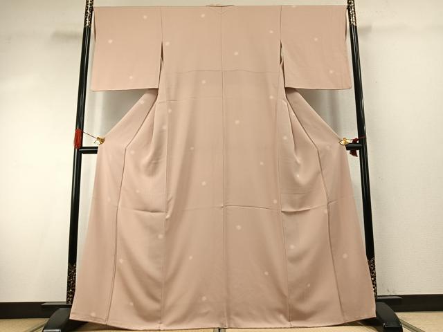 平和屋着物●上質な小紋　鹿の子丸文　ますいわ屋扱い　正絹　逸品　AABI9398fy