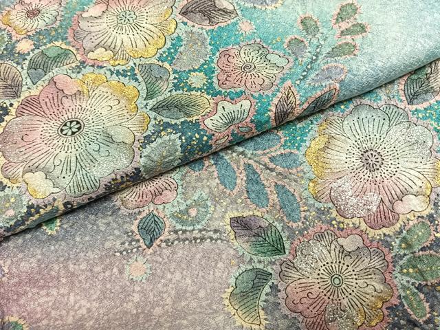 平和屋着物●豪華振袖　絞り　辻が花　暈し染め　金銀彩　正絹　逸品　AABI9407fy