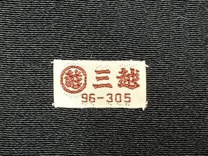 平和屋着物●本加賀友禅作家　稲手明仁　黒留袖　花鳥文　三越扱い　正絹　逸品　AABI9412fy