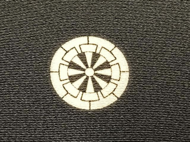 平和屋着物●本加賀友禅作家　稲手明仁　黒留袖　花鳥文　三越扱い　正絹　逸品　AABI9412fy