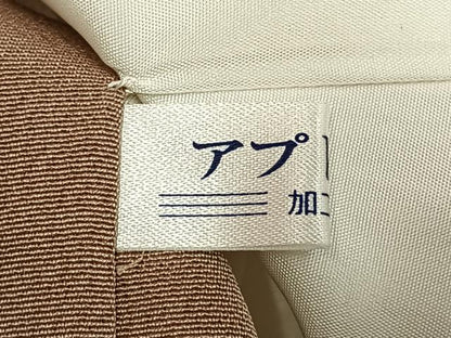 平和屋着物●豪華色留袖　駒刺繍　枝松文　金彩　ロング丈　正絹　逸品　AABI9416fy