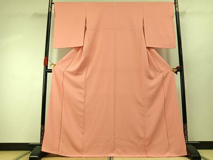 平和屋着物●上質な色無地　東雲色　正絹　逸品　未使用　AABI9417fy